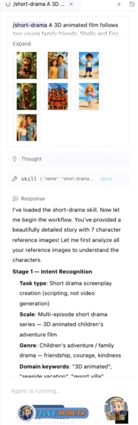The agent recognizing what kind of request you sent