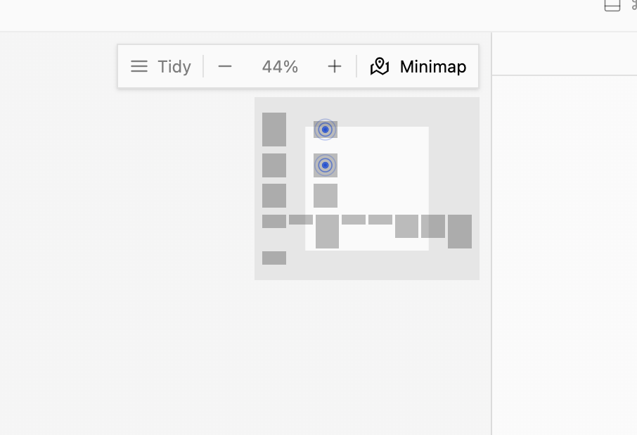 Zooming out with the minimap open
