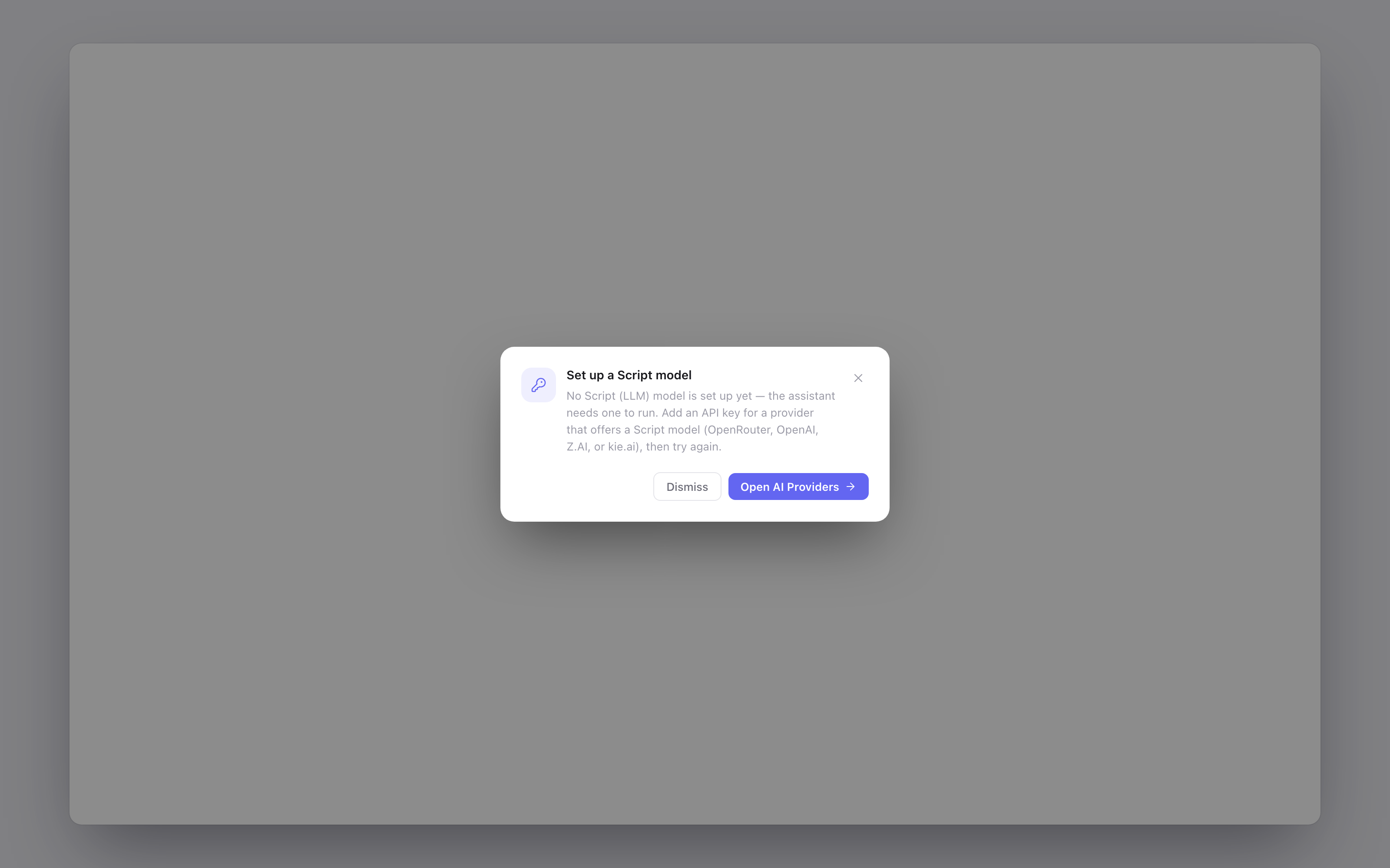 Script-Model-Gate-Dialog