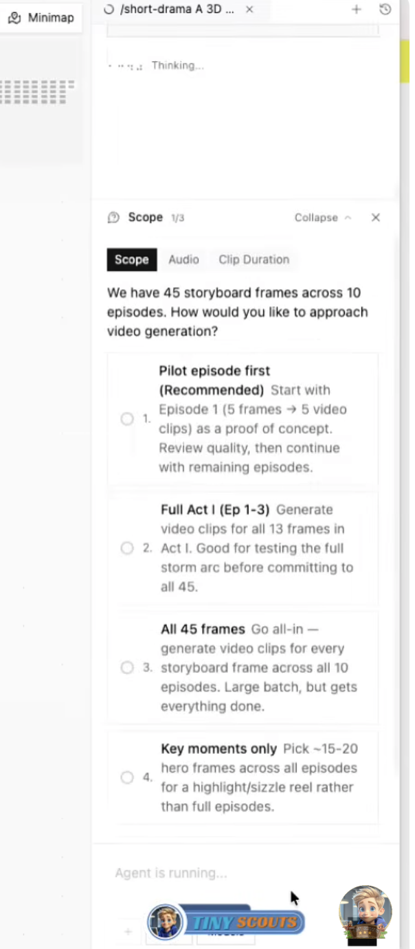 I clip finiti e il render finale